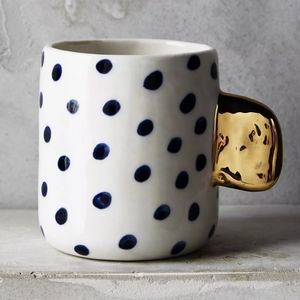 NIB Anthropologie Glowing Arbor Mug - Dots